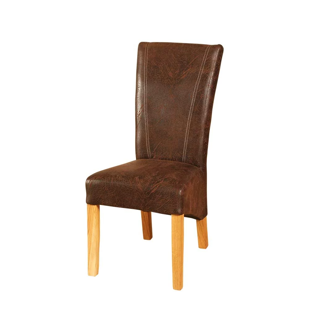 Esszimmer Polsterstuhl Giordano In Braun (2er Set)
