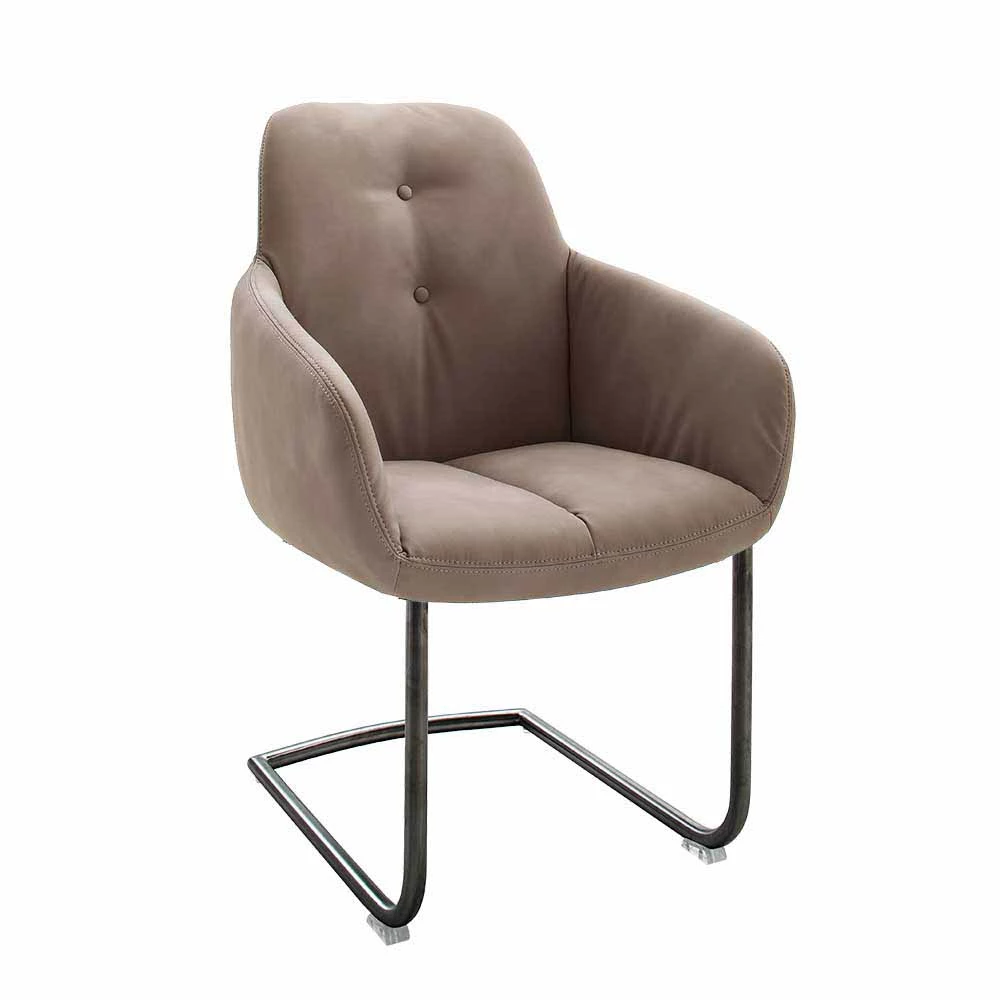 Esszimmer Schwingsessel In Schlammfarben Grandios Kunstleder (2er Set) - Image 2