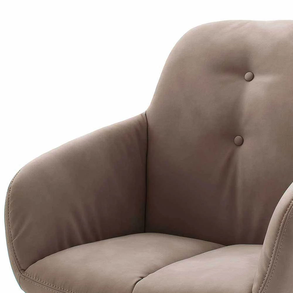 Esszimmer Schwingsessel In Schlammfarben Grandios Kunstleder (2er Set) - Image 3