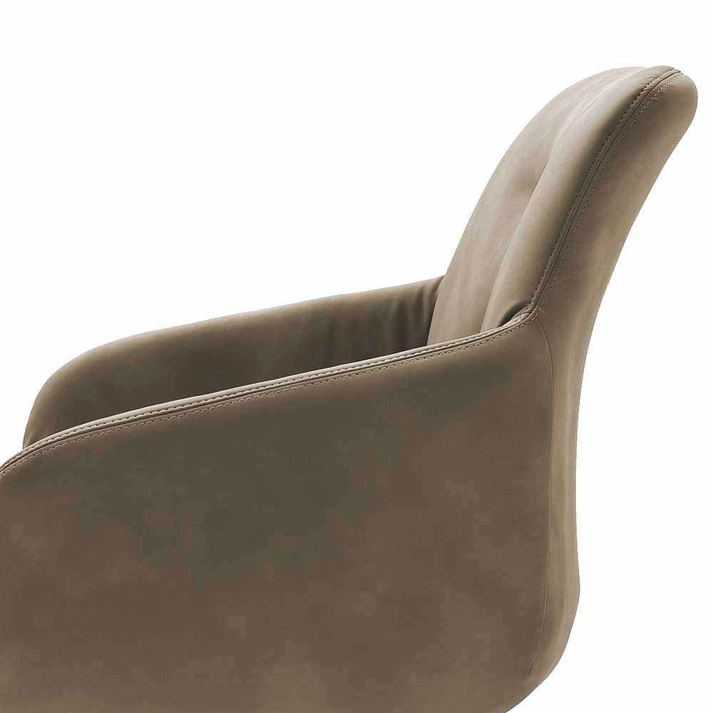 Esszimmer Schwingsessel In Schlammfarben Grandios Kunstleder (2er Set) - Image 6