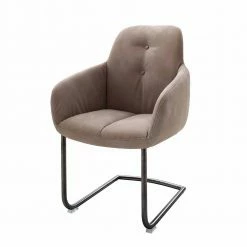 Esszimmer Schwingsessel In Schlammfarben Grandios Kunstleder (2er Set)