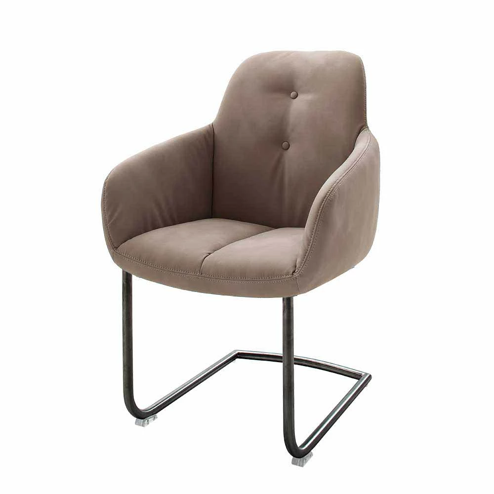 Esszimmer Schwingsessel In Schlammfarben Grandios Kunstleder (2er Set)