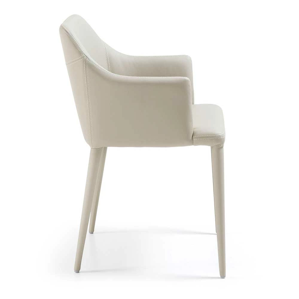 Esszimmer Sessel In Creme Kantino Mit Kunstleder (2er Set) - Image 2
