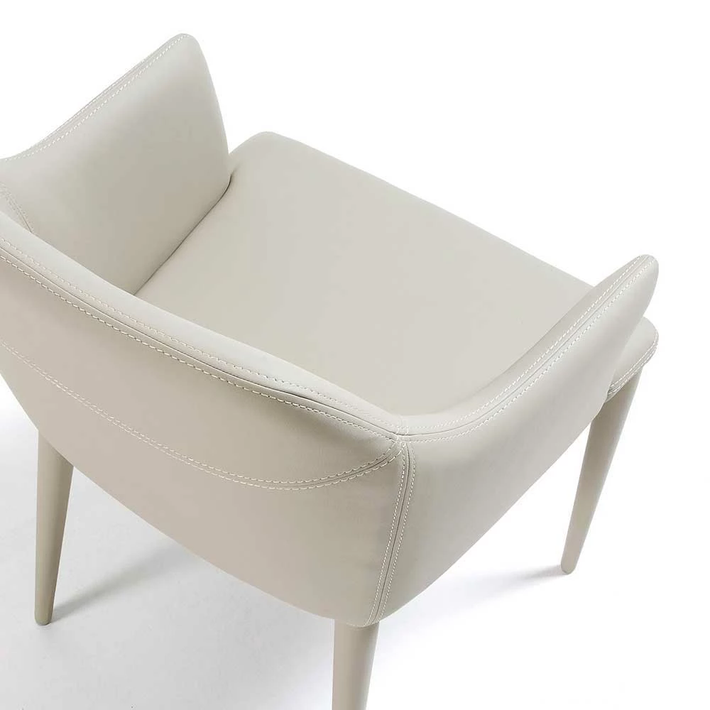 Esszimmer Sessel In Creme Kantino Mit Kunstleder (2er Set) - Image 6