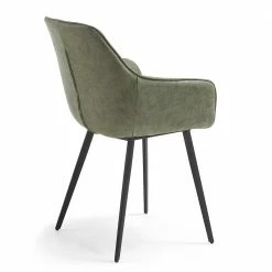 Esszimmer Sessel Edimura In Kunstleder Grün (2er Set) 10 Esszimmer Sessel Edimura In Kunstleder Grün (2er Set) -Malott-Shop esszimmer sessel in kunstleder gruen lehne mit rauten muster edimura 03
