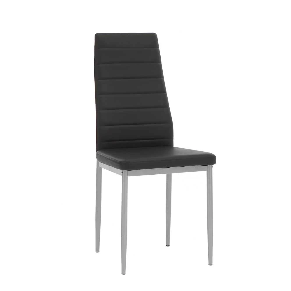 Esszimmer-Stuhl In Schwarz & Alu - Vani (4er Set) - Image 2