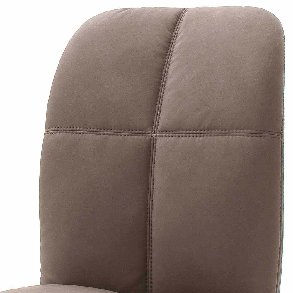 Esszimmer Stuhl Mit Kunstleder Schlamm Wittgenstein & X-Kufen-Gestell Edelstahl (2er Set) - Image 3