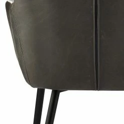 Esszimmer Tischsessel In Dunklem Grau - Gilverny (2er Set) 12 Esszimmer Tischsessel In Dunklem Grau - Gilverny (2er Set) -Malott-Shop esszimmer tischsessel in dunklem grau kunstleder mit schwarz stahl gilverny 04