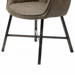 Esszimmer Tischsessel In Kunstleder Taupe Niels Mit Stahlgestell (2er Set) 5 Esszimmer Tischsessel In Kunstleder Taupe Niels Mit Stahlgestell (2er Set) -Malott-Shop esszimmer tischsessel in kunstleder taupe mit stahlgestell niels 03