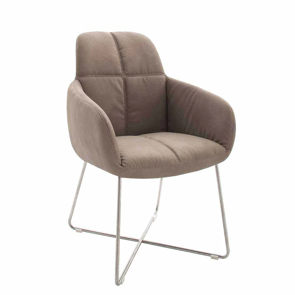 Esszimmer Tischsessel Set Vatila mit Kunstleder Schlamm (2er Set) Esszimmer Tischsessel Set Vatila Mit Kunstleder Schlamm (2er Set) -Malott-Shop esszimmer tischsessel set mit kunstleder schlamm edelstahl vatila 01