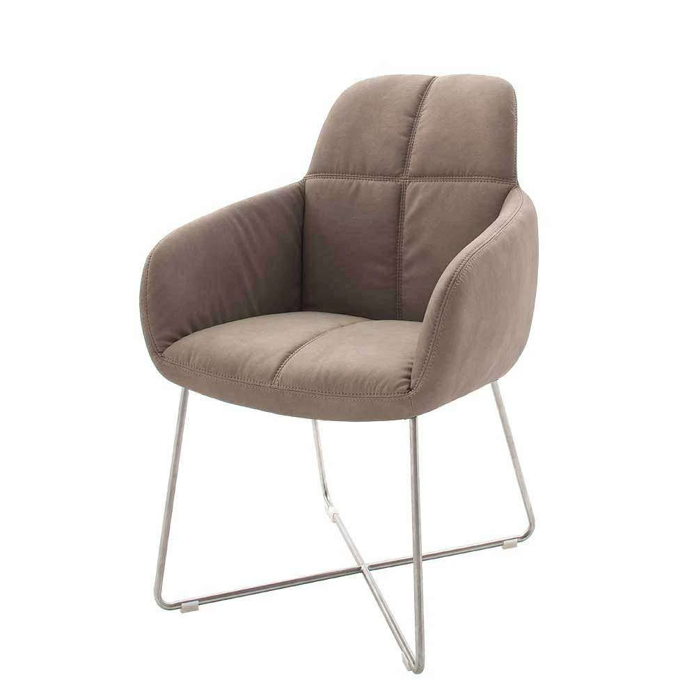 Esszimmer Tischsessel Set Vatila mit Kunstleder Schlamm (2er Set) Esszimmer Tischsessel Set Vatila Mit Kunstleder Schlamm (2er Set) -Malott-Shop esszimmer tischsessel set mit kunstleder schlamm edelstahl vatila f