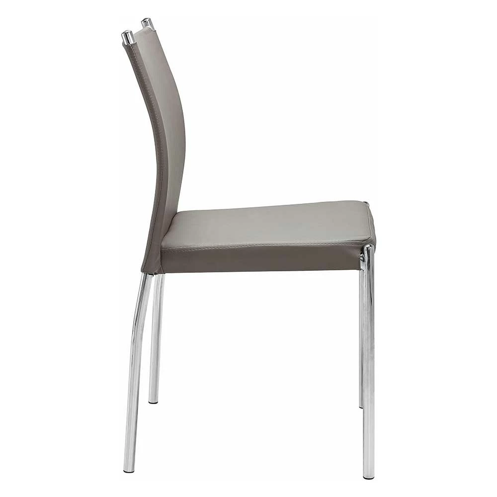 Esszimmerstühle In Hellbraun & Chrom - Christna (Set) - Image 3