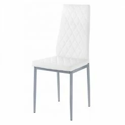 Esszimmerstühle In Weiß & Grau - Negro (Set)