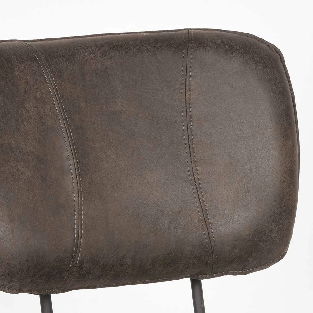 Esszimmerstuhl In Anthrazit Aus Kunstleder - Ayfina - Image 5