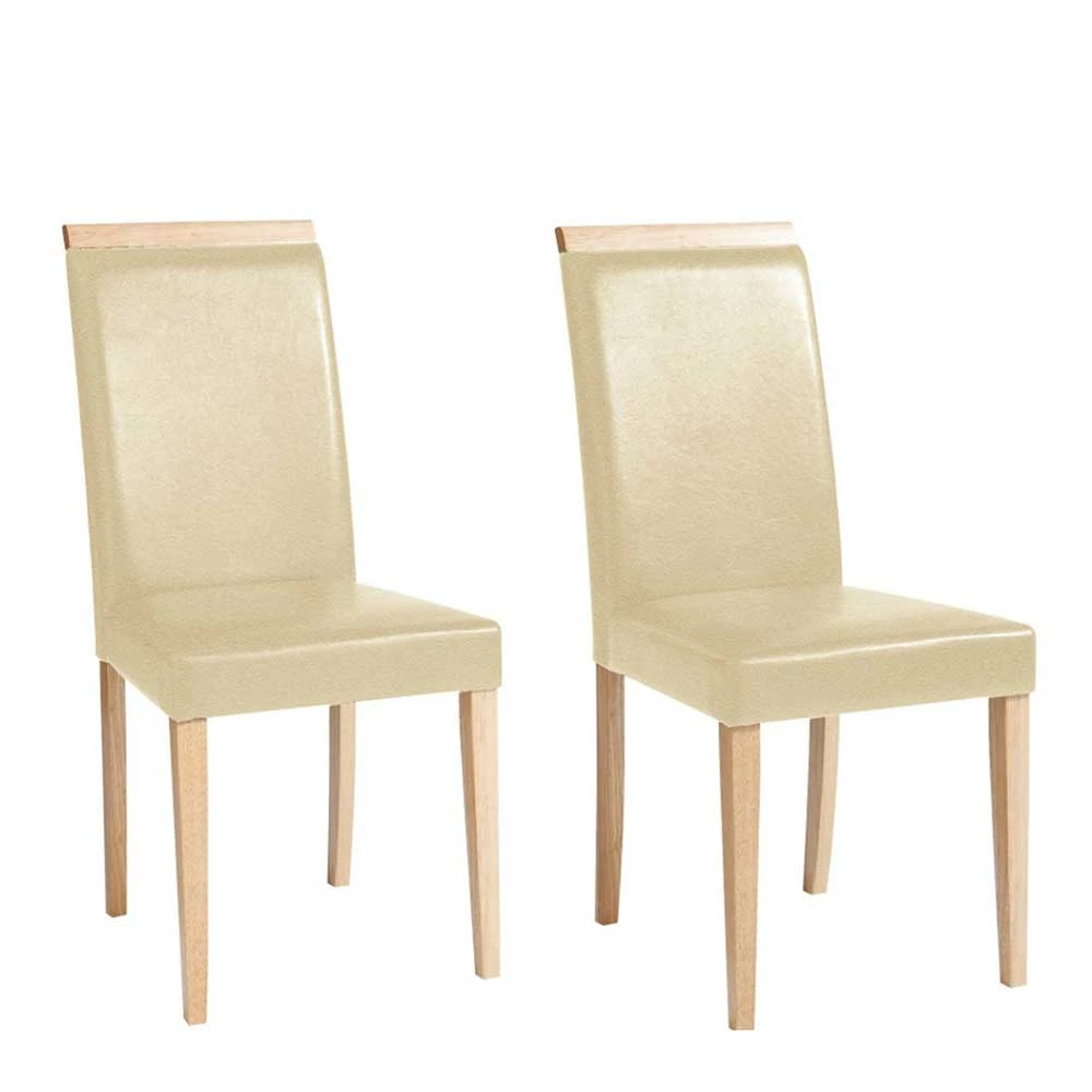 Esszimmerstuhl In Creme & Natur - Ducuda (2er Set) - Image 5