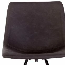 Esszimmerstuhl In Dunklem Grau Kunstleder - Filouras (2er Set) 10 Esszimmerstuhl In Dunklem Grau Kunstleder - Filouras (2er Set) -Malott-Shop esszimmerstuhl in dunklem grau kunstleder und schwarz metall filouras 03