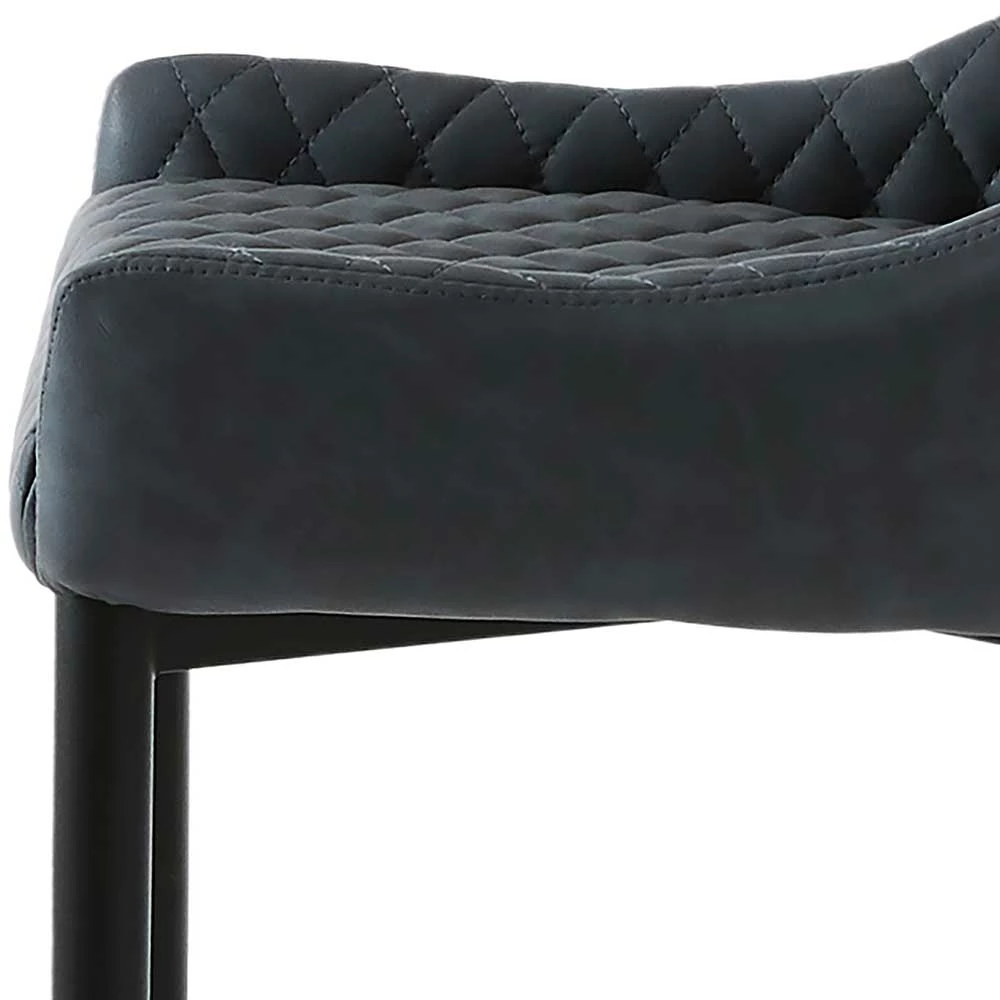 Esszimmerstuhl In Grau Samtbezug - Saguni (2er Set) - Image 6