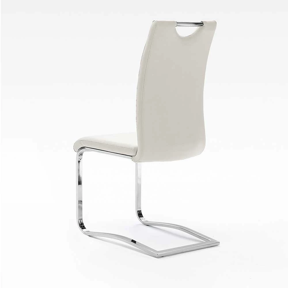 Esszimmerstuhl Set Cäsar In Weiß Chrom (4er Set) - Image 5