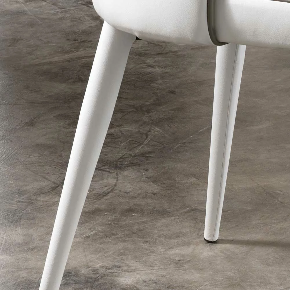 Esszimmerstuhl Singing in Weiß gepolstert (2er Set) Esszimmerstuhl Singing In Weiß Gepolstert (2er Set) -Malott-Shop esszimmerstuhl weiss gepolstert modern singing 05