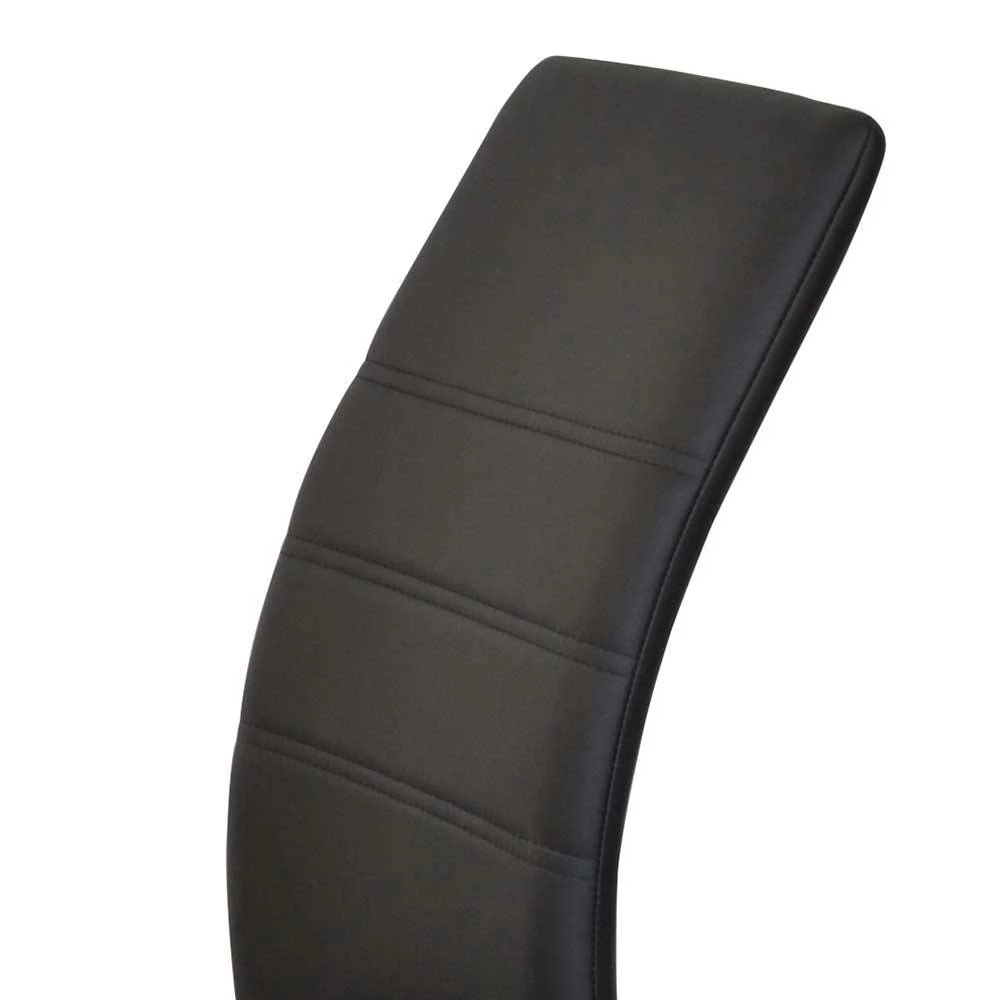 Freischwinger Esstischstühle In Schwarz - Benedict (2er Set) - Image 4