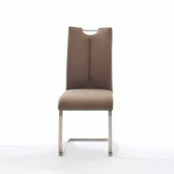 Freischwinger In Cappuccino Braun - Ennya (2er Set) 10 Freischwinger In Cappuccino Braun - Ennya (2er Set) -Malott-Shop freischwinger in cappuccino braun aus kunstleder edelstahl ennya 02