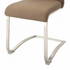 Freischwinger In Cappuccino Braun - Ennya (2er Set) 13 Freischwinger In Cappuccino Braun - Ennya (2er Set) -Malott-Shop freischwinger in cappuccino braun aus kunstleder edelstahl ennya 05