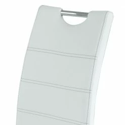 Freischwinger Polsterstühle Aus Kunstleder - Goliat (4er Set) -Malott-Shop freischwinger polsterstuehle aus kunstleder in weiss mit chrom goliat 02