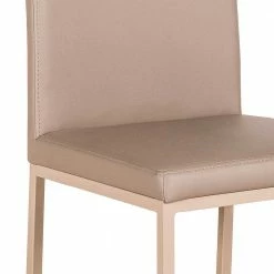 Gepolsterter Esstischstuhl In Taupe Moritz Kunstleder (2er Set) 9 Gepolsterter Esstischstuhl In Taupe Moritz Kunstleder (2er Set) -Malott-Shop gepolsterter esstischstuhl in taupe kunstleder stahl moritz 02