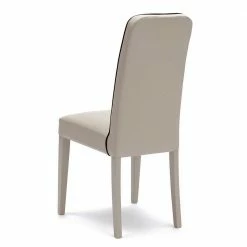 Gepolsterter Stuhl In Creme Flyma Kunstleder (2er Set) -Malott-Shop gepolsterter stuhl in creme kunstleder flyma 02