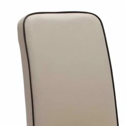 Gepolsterter Stuhl In Creme Flyma Kunstleder (2er Set) -Malott-Shop gepolsterter stuhl in creme kunstleder flyma 04