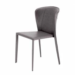 Gepolsterter Stuhl In Dunkelgrau - Baika (2er Set)
