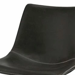 Graue Kunstleder Schalenstühle 46x78x54 Cm - Icolaia (2er Set) -Malott-Shop graue kunstleder schalenstuehle 46x78x54 cm mit metallbuegeln icolaia 03