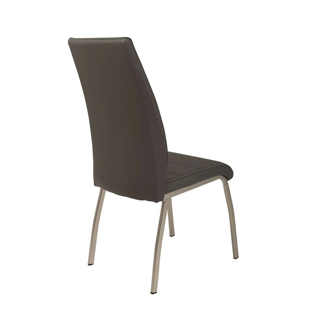 Graue Kunstlederstühle Als Hochlehner - Table (Set) - Image 4