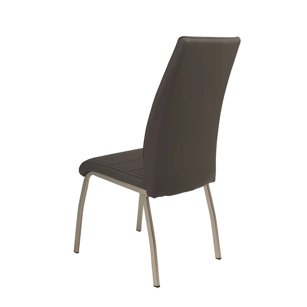 Graue Kunstlederstühle Als Hochlehner - Table (Set) - Image 6