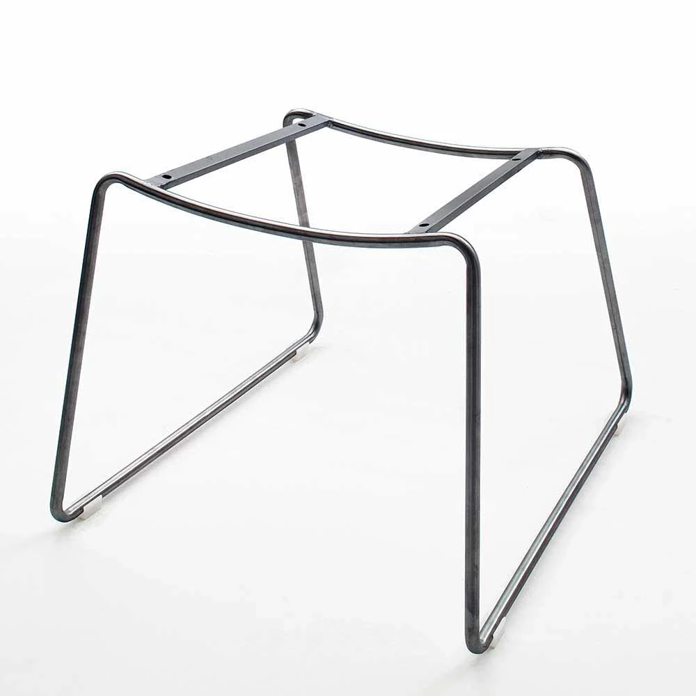 Grauer Polsterstuhl Mit Kunstlederbezug Stramas & Edelstahlgestell (2er Set) - Image 4