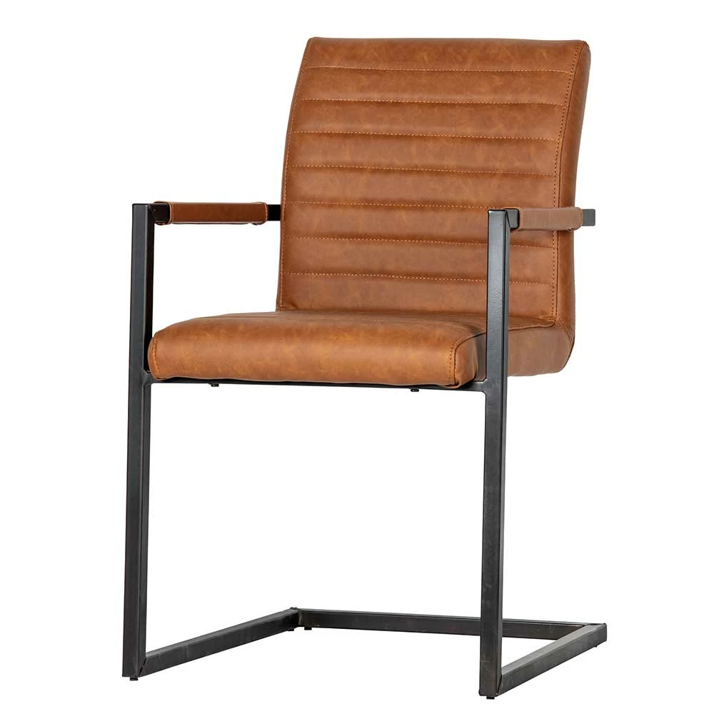 Günstige Freischwinger Sessel In Braun - Laredo (2er Set) - Image 2