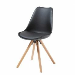 Günstiger Schalenstuhl In Schwarz - Live (4er Set)