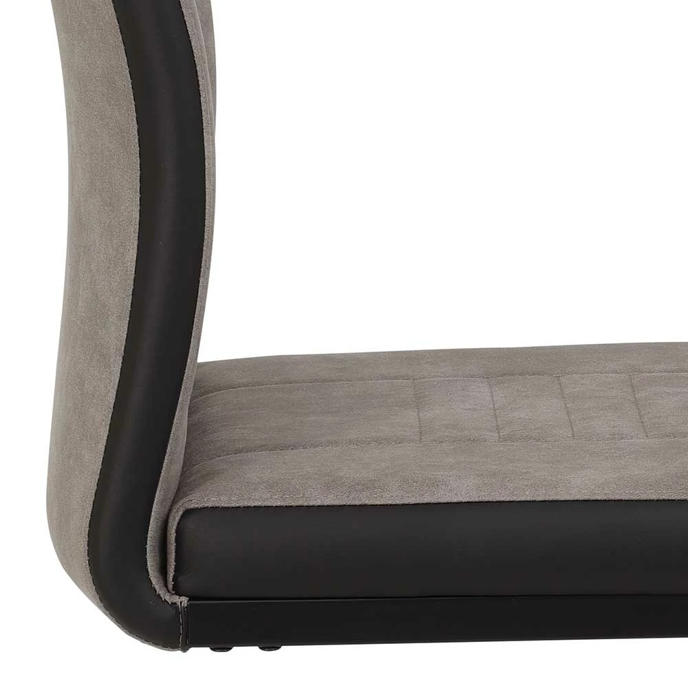 Hochlehner Schwingstuhl In Grau & Schwarz - Milly (Set) - Image 6
