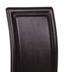 Hohe Esszimmerstühle Mit Dunkelbraunem Kunstleder Edina & Metall (4er Set) -Malott-Shop hohe esszimmerstuehle mit dunkelbraunem kunstleder metall edina 02