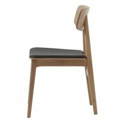 Holzstühle In Eiche Bianco - Haida (2er Set) -Malott-Shop holzstuehle in eiche bianco mit kunstleder sitz schwarz haida 02