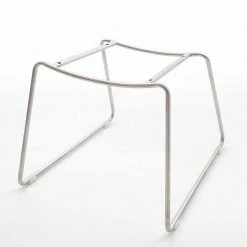 Kunstleder Armlehnstuhl In Grau Fixum Mit Bügelgestell Edelstahl (2er Set) -Malott-Shop kunstleder armlehnstuhl in grau mit buegelgestell edelstahl fixum 03