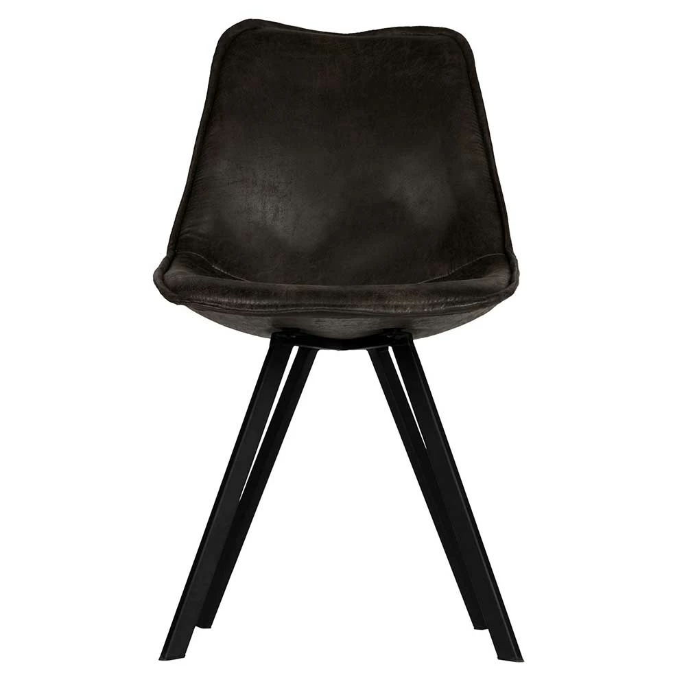 Kunstleder Design-Schalenstuhl In Schwarz - Pravoria (2er Set) - Image 5