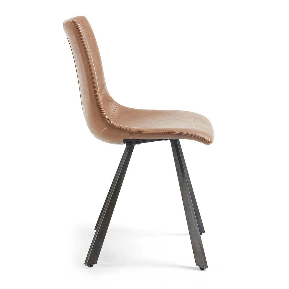 Kunstleder Essstühle In Cognac - Caruna (4er Set) - Image 2