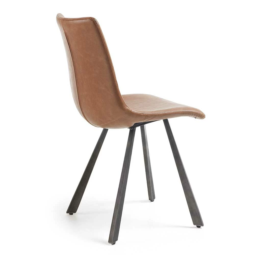 Kunstleder Essstühle In Cognac - Caruna (4er Set) - Image 3