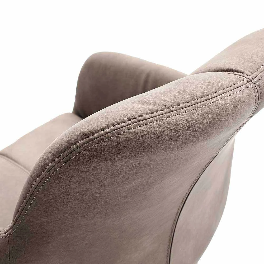 Kunstleder Esstischsessel in Schlammfarben Anesto mit Edelstahl (2er Set) Kunstleder Esstischsessel In Schlammfarben Anesto Mit Edelstahl (2er Set) -Malott-Shop kunstleder esstischsessel in schlammfarben mit edelstahl anesto 05