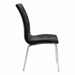 Kunstleder Esstischstühle In Schwarz - Stufanias (2er Set) 4 Kunstleder Esstischstühle In Schwarz - Stufanias (2er Set) -Malott-Shop kunstleder esstischstuehle in schwarz mit chrom gestell stufanias 02