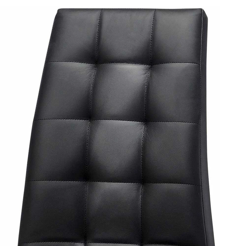 Kunstleder Esstischstühle in Schwarz - Stufanias (2er Set) Kunstleder Esstischstühle In Schwarz - Stufanias (2er Set) -Malott-Shop kunstleder esstischstuehle in schwarz mit chrom gestell stufanias 04