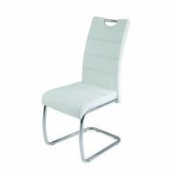 Kunstleder Esszimmer Stühle In Weiß - Mengiz (Set)