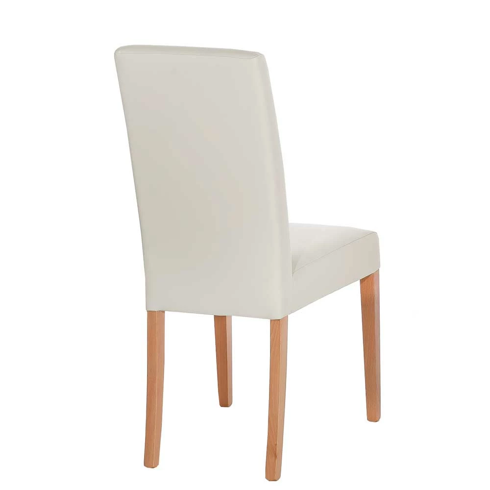 Kunstleder Hochlehner In Creme - Lician (2er Set) - Image 5