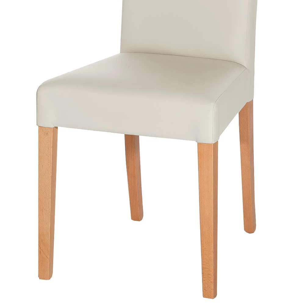 Kunstleder Hochlehner In Creme - Lician (2er Set) - Image 6